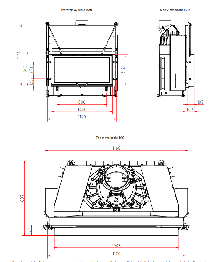 Semineu pe lemne Camina Schmid Lina 10051h