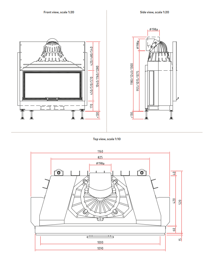 Semineu pe lemne Camina Schmid Lina 10057h