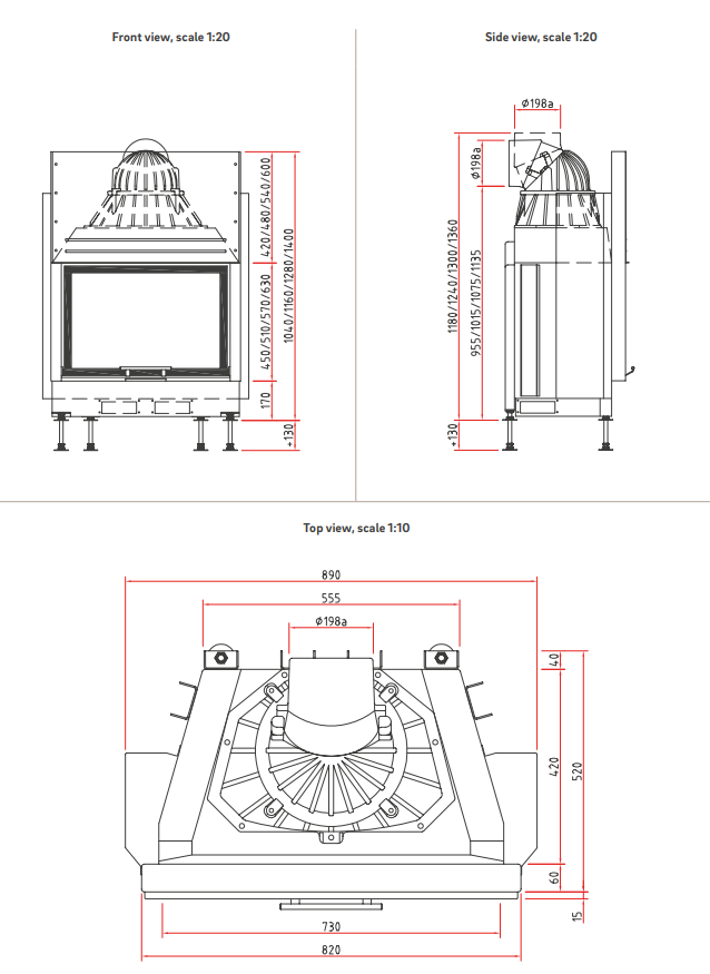 Semineu pe lemne Camina Schmid Lina 7351h