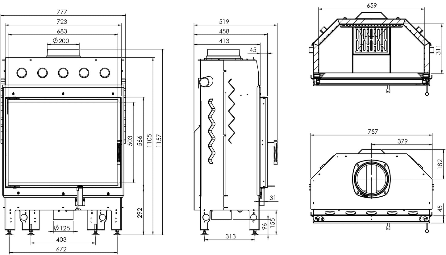 Semineu Hitze Albero AL16S.H-D 16kW