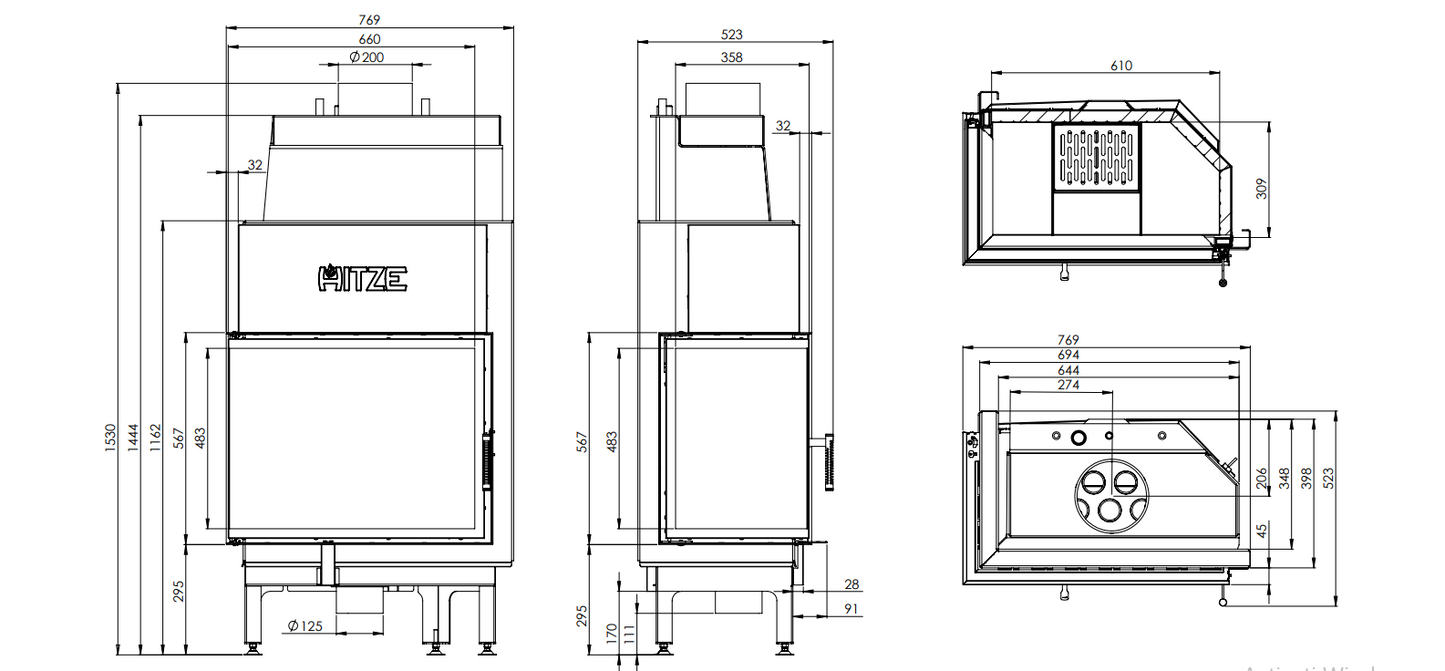 Termosemineu Hitze ALBERO ALAQS 19KW