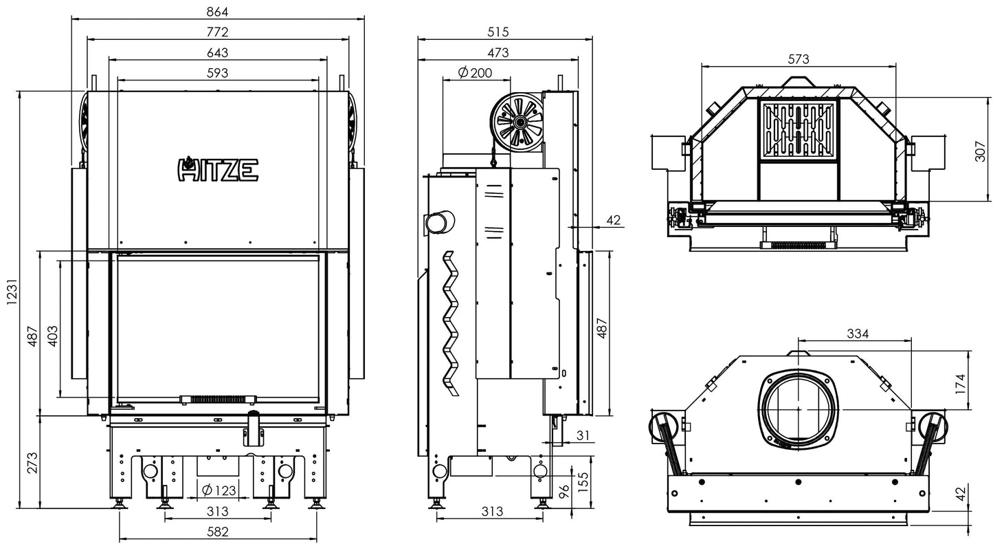 Semineu Hitze Albero AL11G.H-D 11 kW