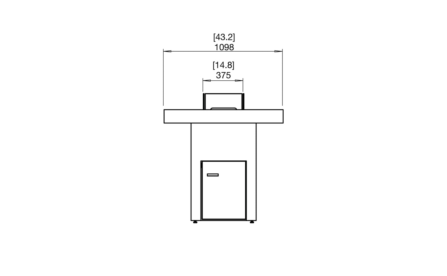 Semineu cu bioetanol EcoSmartFire Gin90 Bar