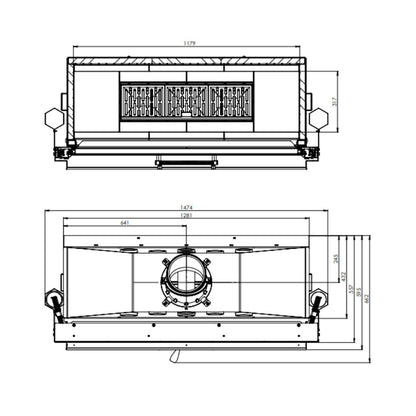 Șemineu Hitze ARD120 22 kW