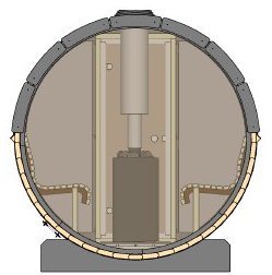 Saună Butoi Cupella 280