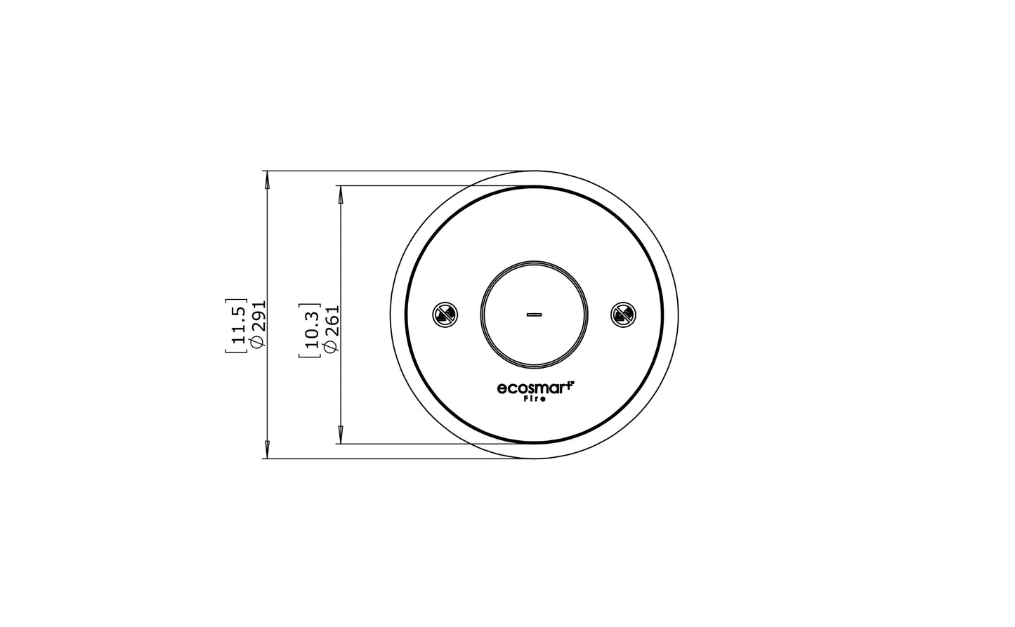 Arzător cu Bioetanol EcoSmartFire AB3