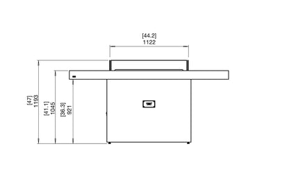 Șemineu cu bioetanol EcoSmartFire Gin90 Bar