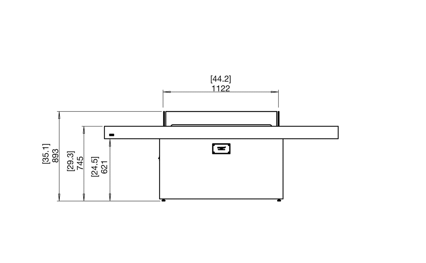 EcoSmartFire Gin90 Dining Șemineu cu bioetanol