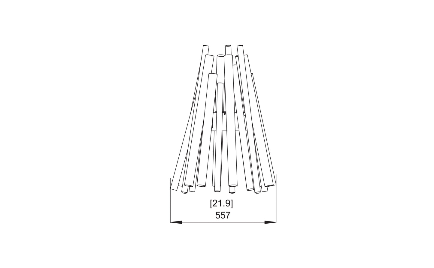 Șemineu de grădină EcoSmartFire STIX