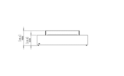 Șemineu cu bioetanol EcoSmartFire Wharf65