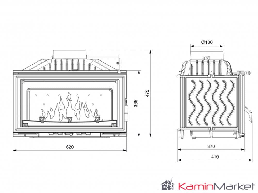 Semineu Kawmet W16 9,4 kW ECO