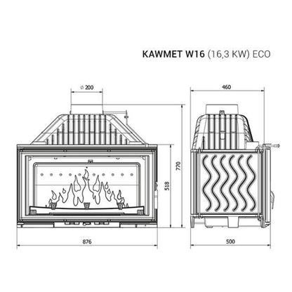 Semineu Kawmet W16 16,3 kW ECO