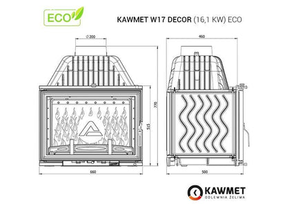 Semineu Kawmet W17 Decor 16,1 kW  ECO