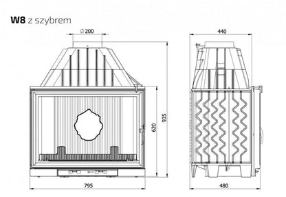 Semineu Kawmet W8 17,5 kW ECO